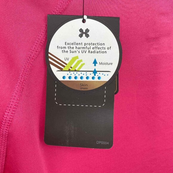 Moheen Cool Dri Shirt Womens Plus 2XL Pink Long Sleeve UPF 50+‎ Polyester NEW - Picture 6 of 9